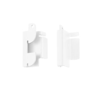 600B. Elfa classic haakrail montagebeugel wit